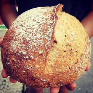 Multi-seed wholemeal sourdough bread (vegan) - Bánh mì sourdough nguyên cám hạt