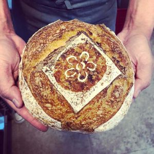 White sourdough bread